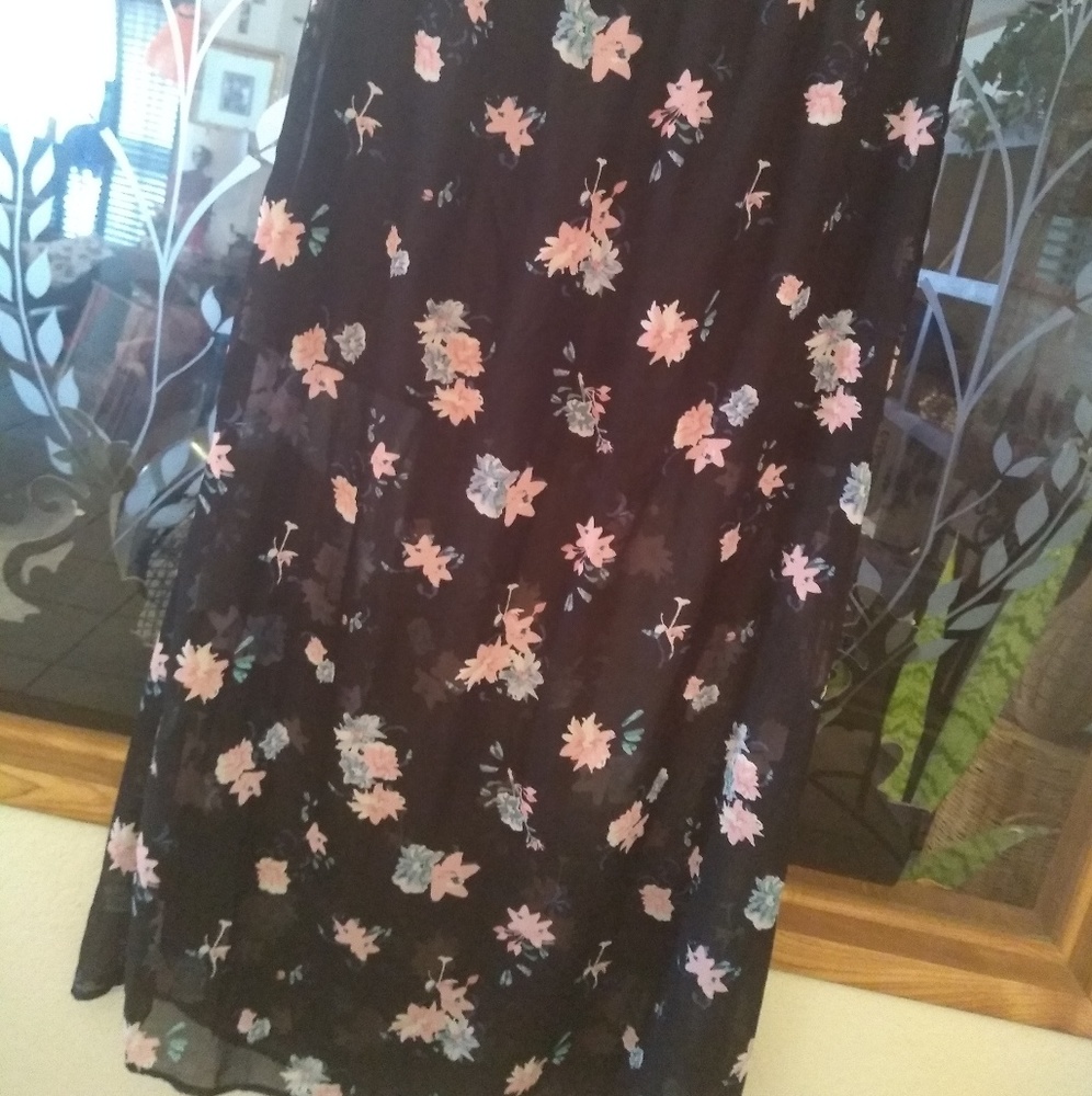 Floral long skirt